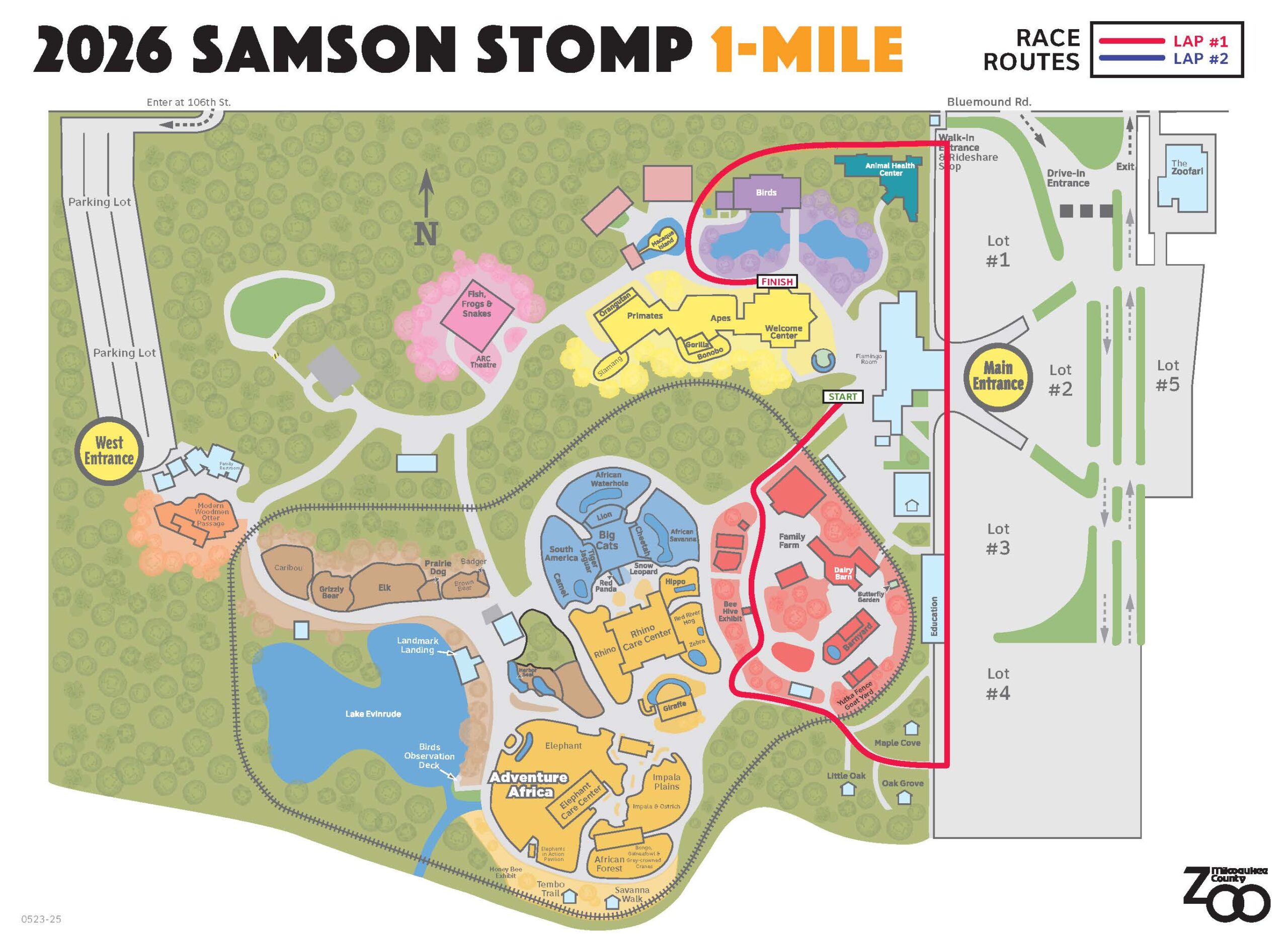 Samson Stomp 2026 1-Mile route