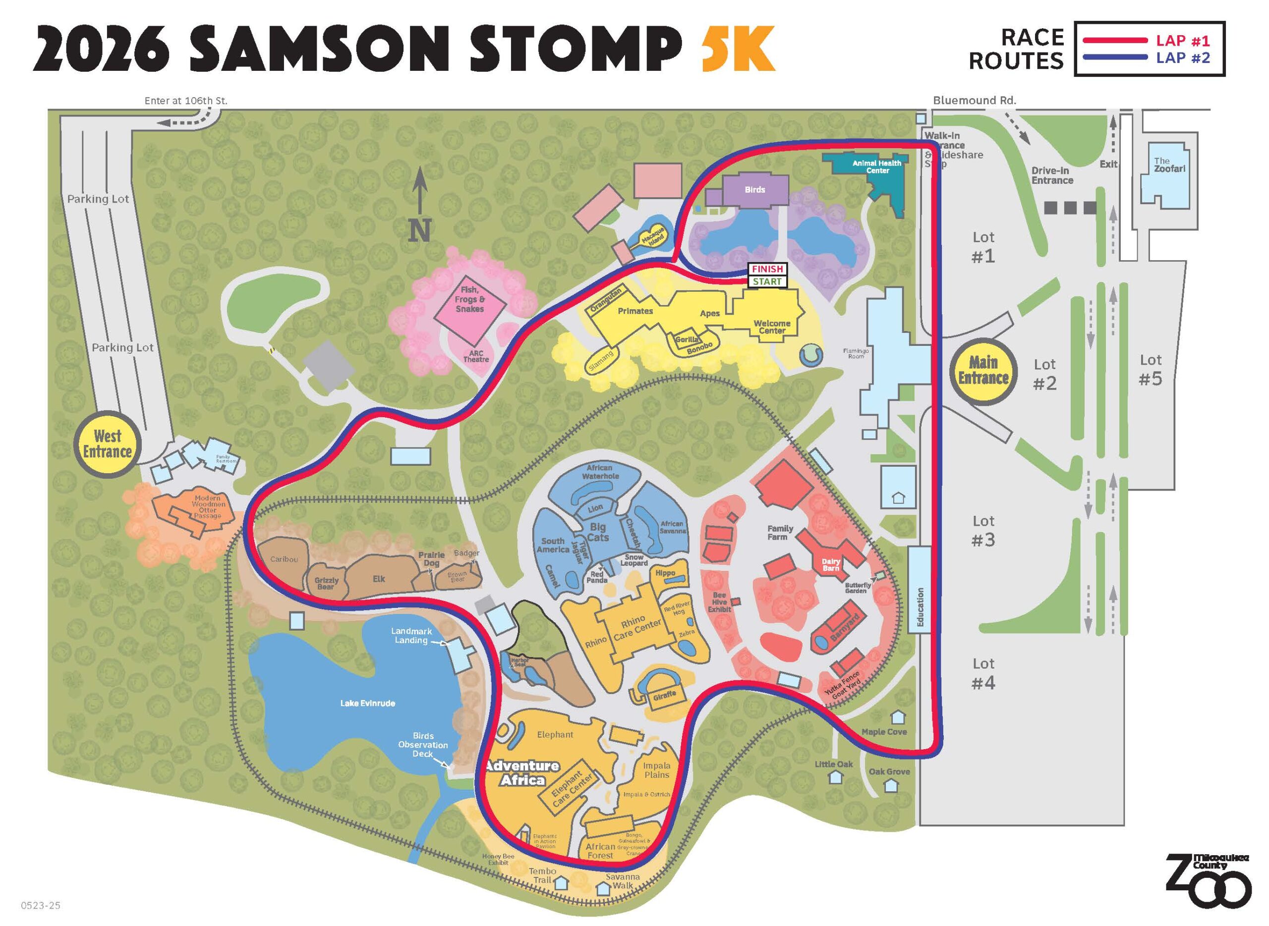 Samson Stomp 2026 5K route