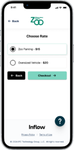 Screenshot to choose your rate