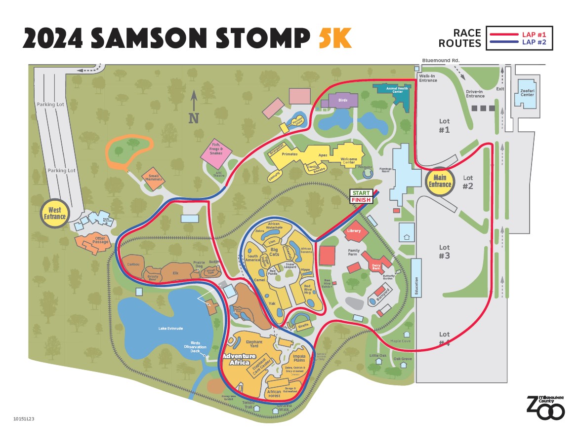 Samson Stomp & Romp Course Maps Milwaukee County Zoo